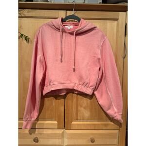 BP Women’s French Terry Crop Pink Hoodie